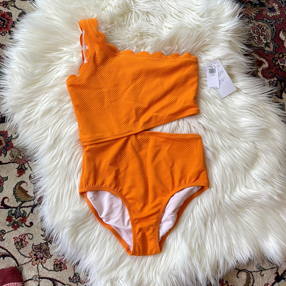 Girls Asymmetrical One-Piece Swimsuit